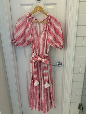 Mille Zoe Dress in Pink Jaipur Stripe